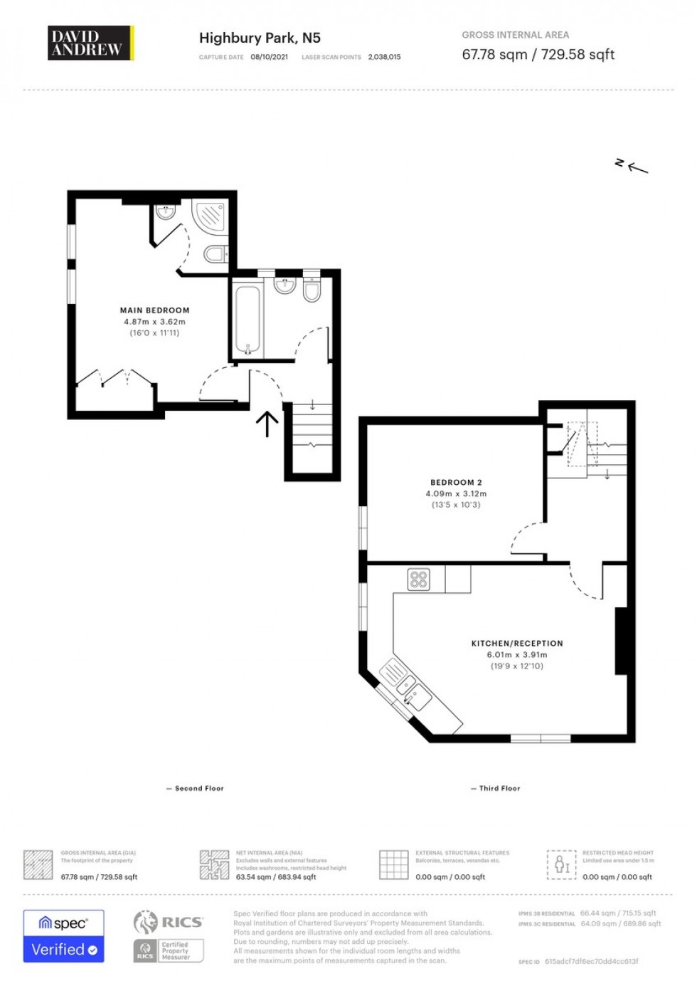 Floorplan for Highbury Park, N5 2XE