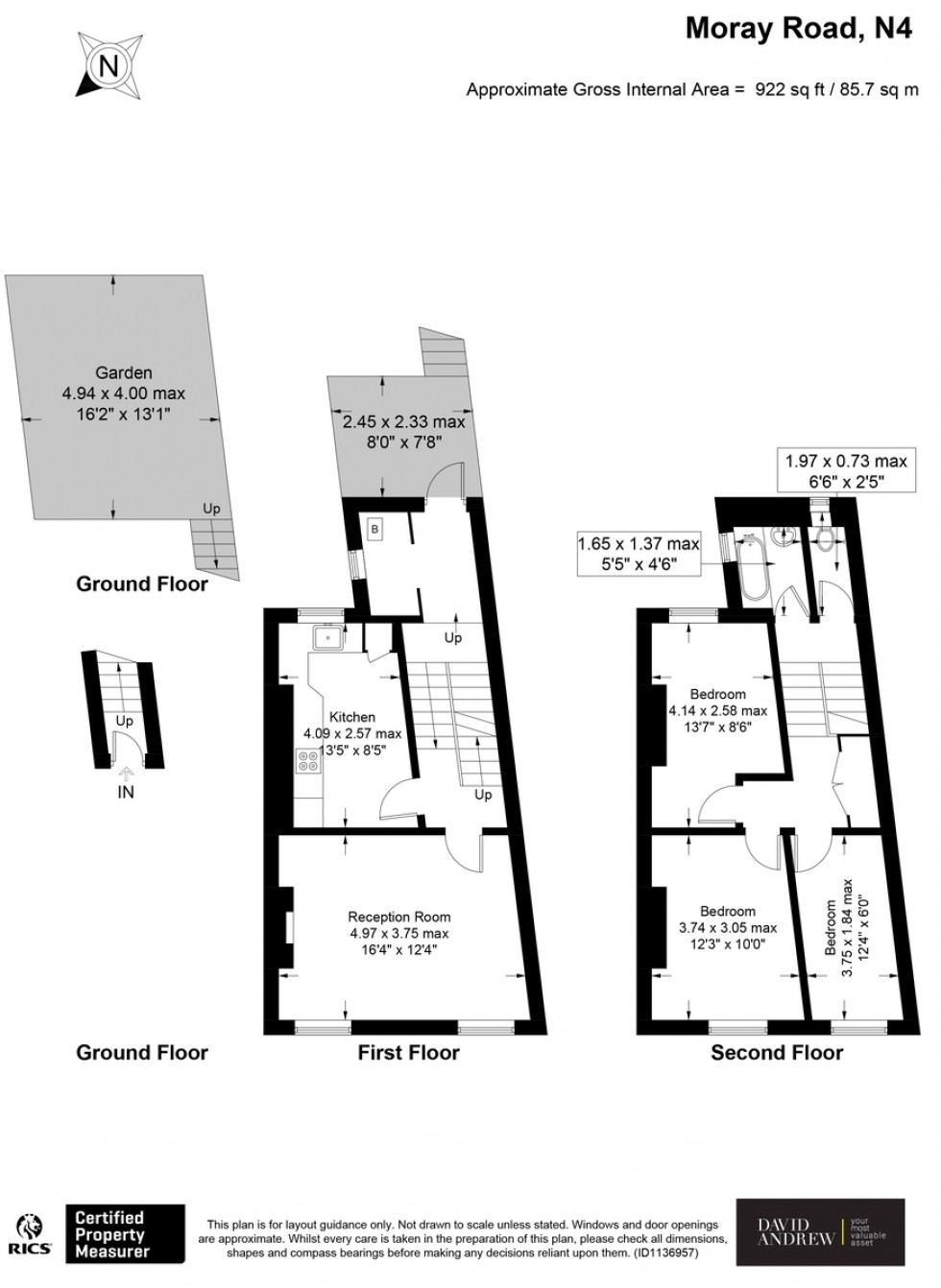 Floorplan for Moray Road, N4 3LA