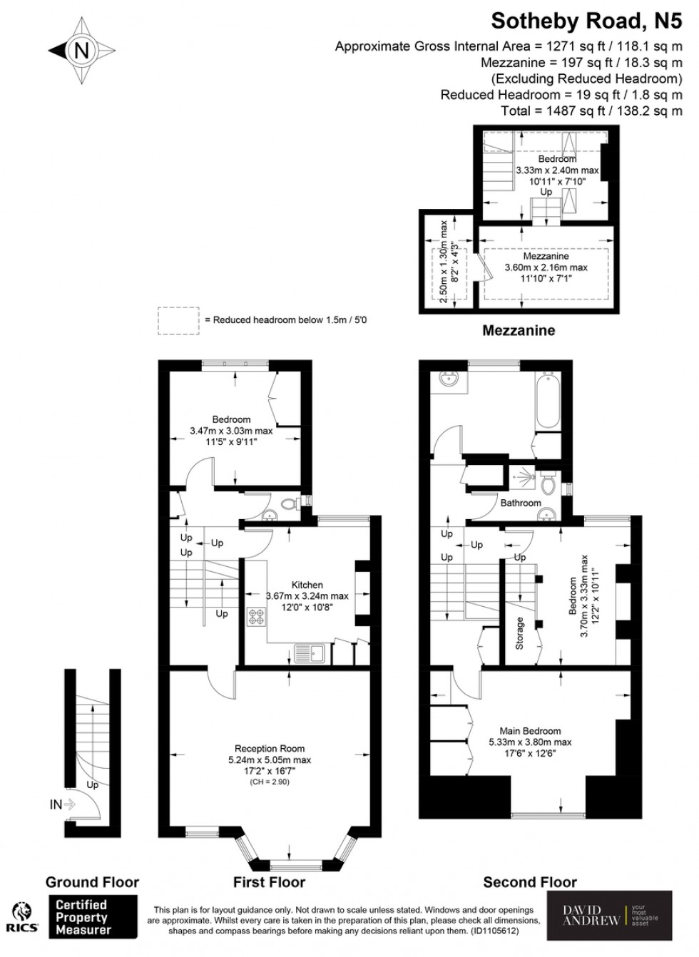 Floorplan for Sotheby Road, N5 2UT