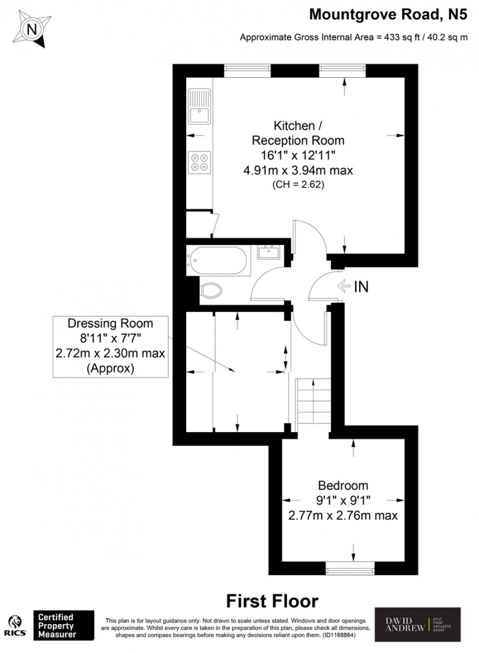 Floorplan for Mountgrove Road, N5 2LS