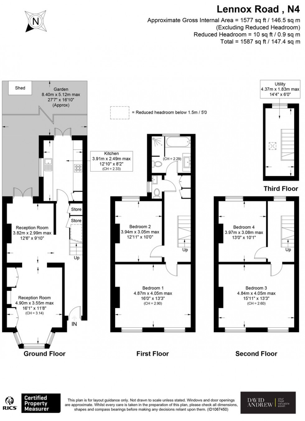 Floorplan for Lennox Road N4 3JA