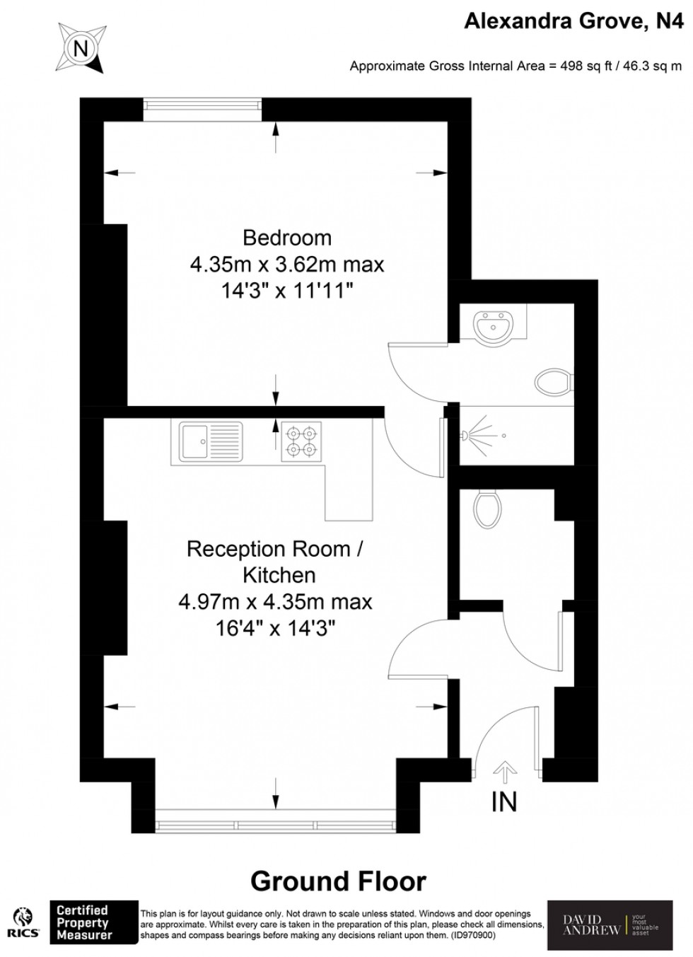 Floorplan for Alexandra Grove, N4 2LQ