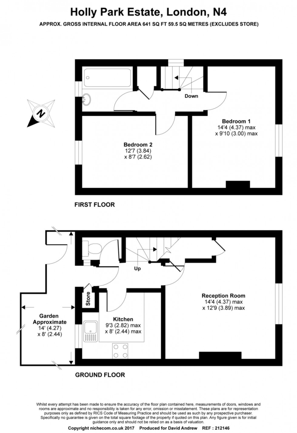 Floorplan for Holly Park Estate, London