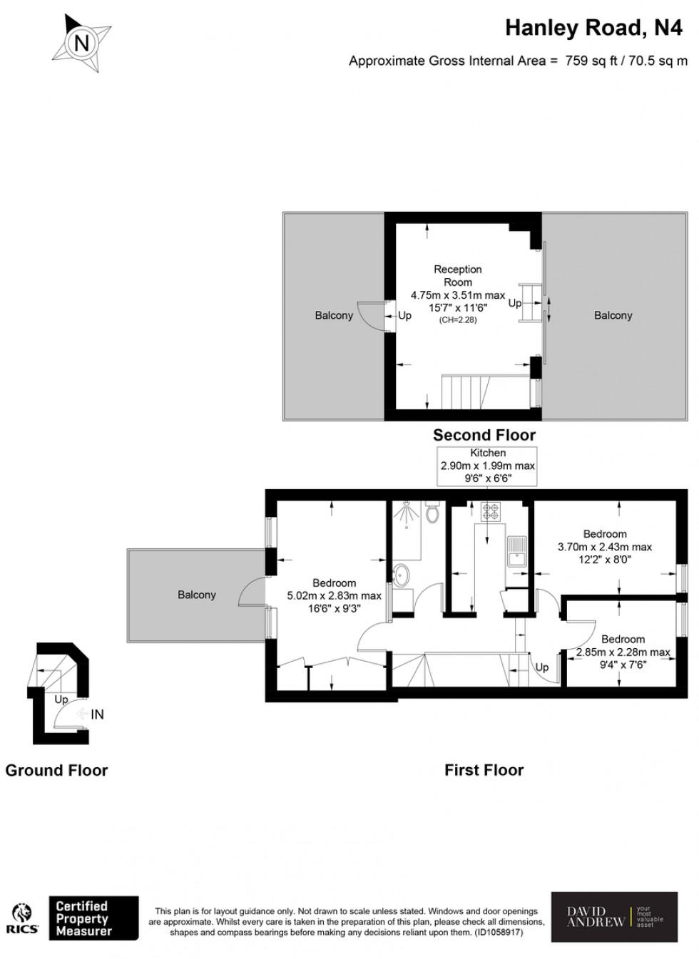 Floorplan for Hanley Road, N4 3DU