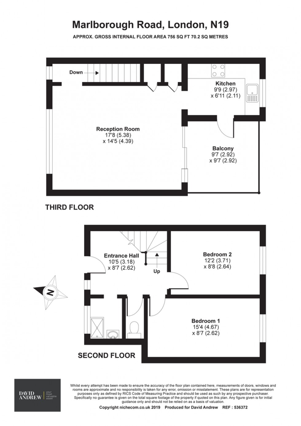 Floorplan for Marlborough Road N19 4HU