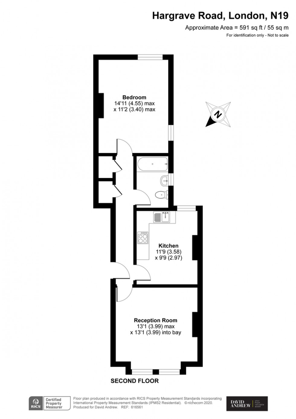 Floorplan for Hargrave Mansions, N19 5SR