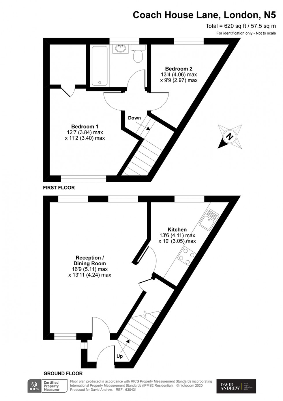 Floorplan for Highbury Hill N5 1AW