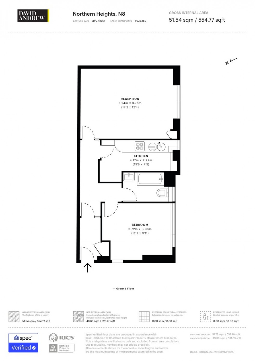 Floorplan for Crescent Road, N8 8AS