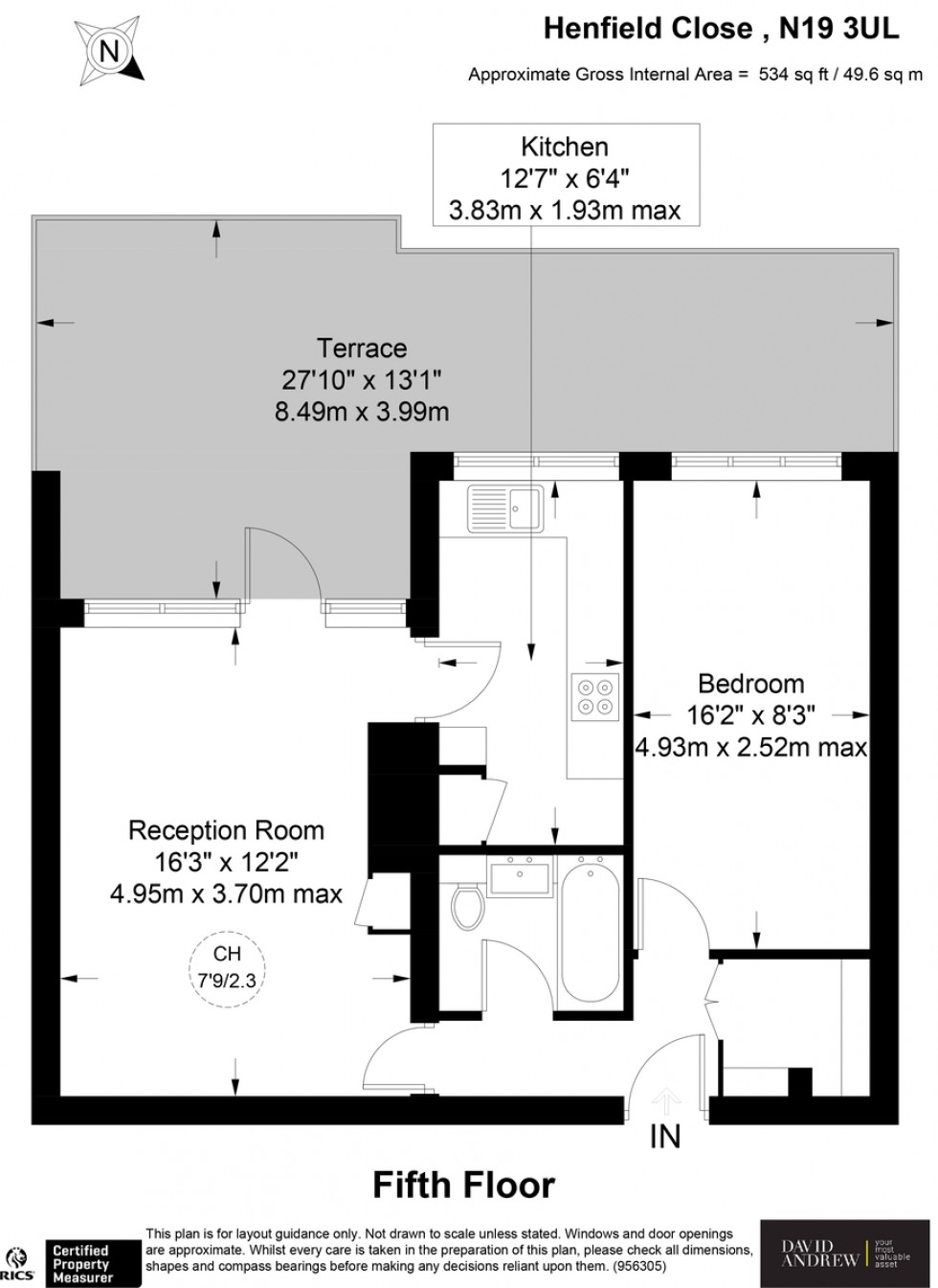 Floorplan for Henfield Close, N19 3UL