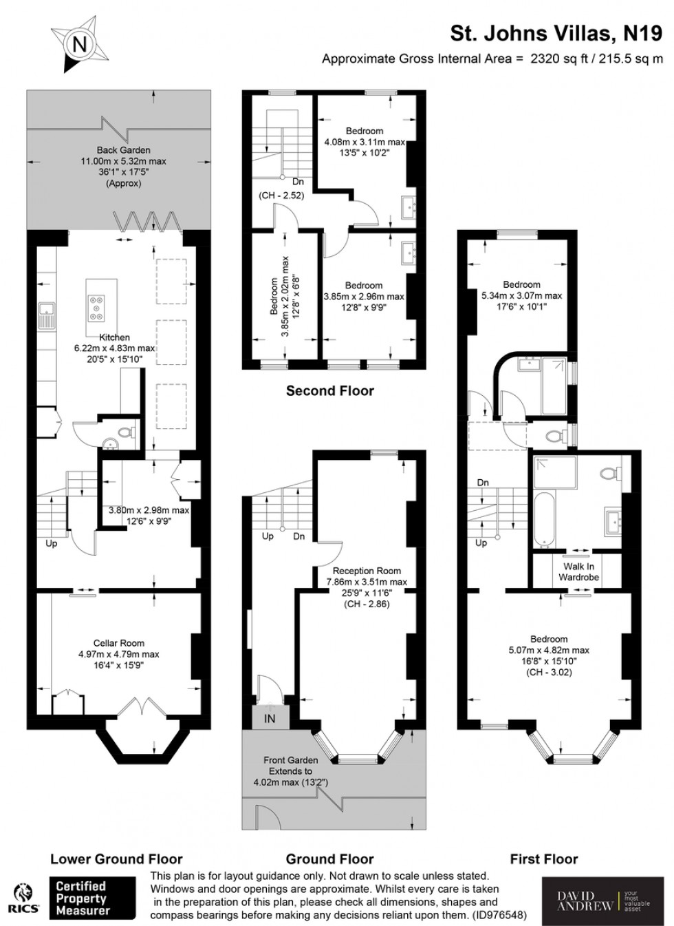 Floorplan for St. John's Villas, N19 3EG