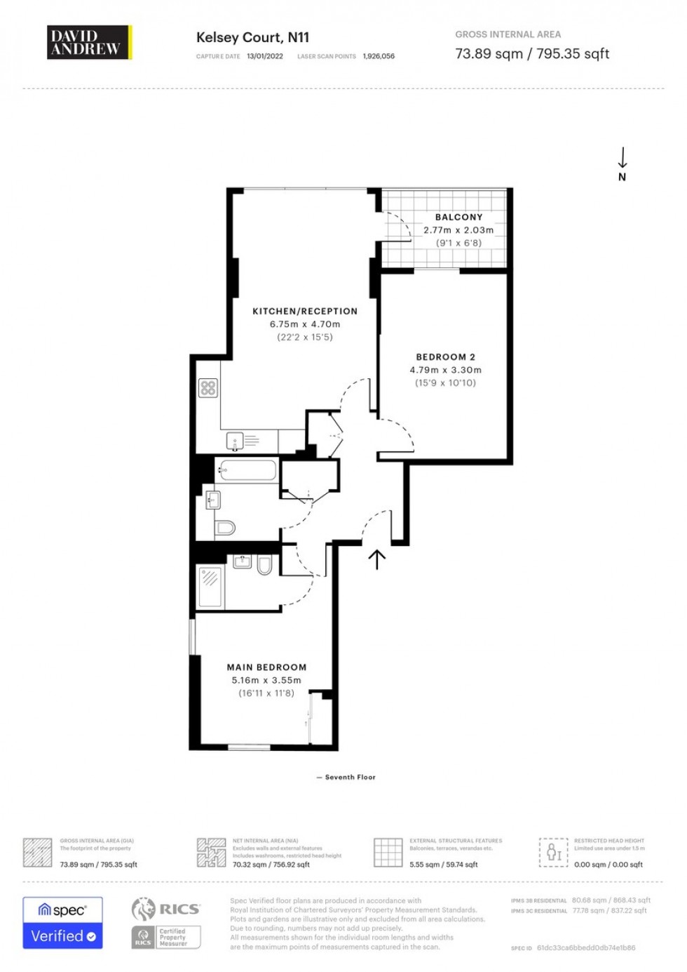 Floorplan for Montmorency Gardens, N11 1FG