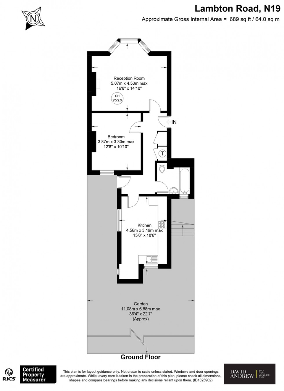 Floorplan for Lambton Road, N19 3QJ