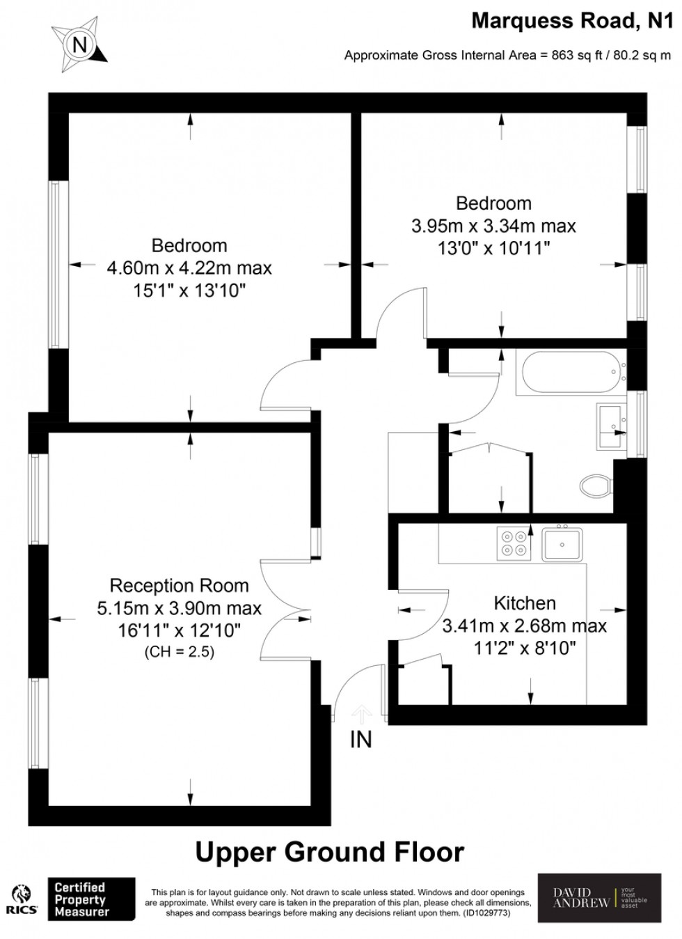 Floorplan for Marquess Road N1 2PX