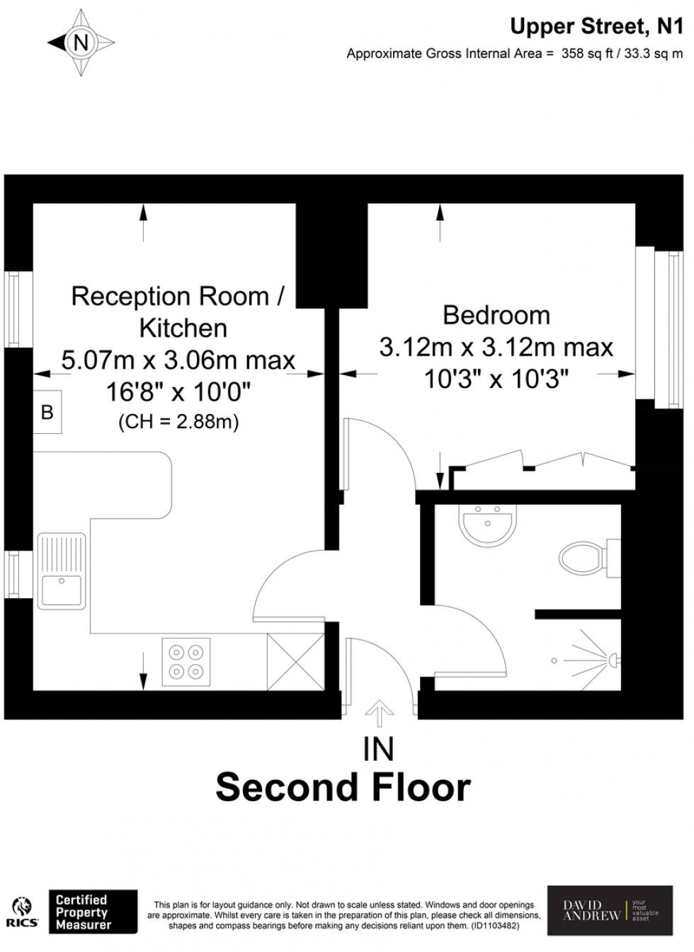 Floorplan for Upper Street, N1 2XQ