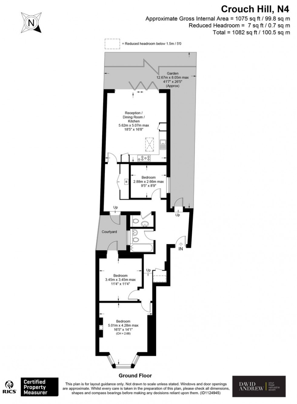 Floorplan for Crouch Hill N4 4AJ