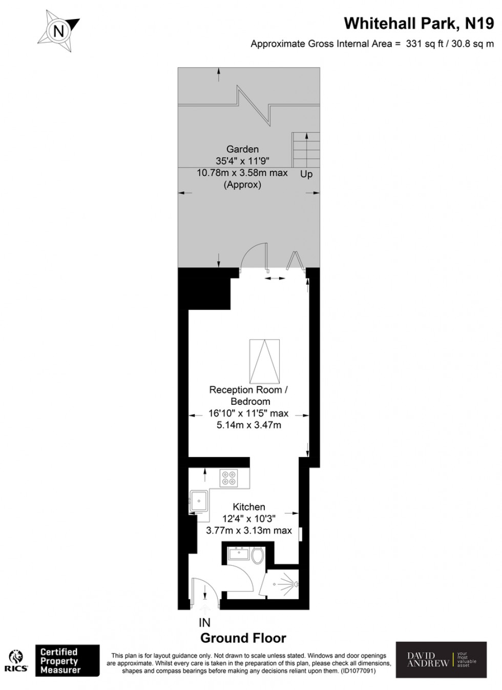Floorplan for Whitehall Park, N19 3TW