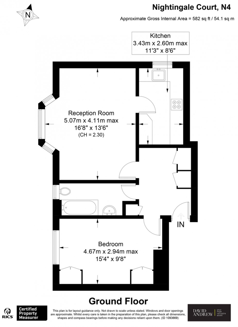 Floorplan for Tollington Park, N4 3PW