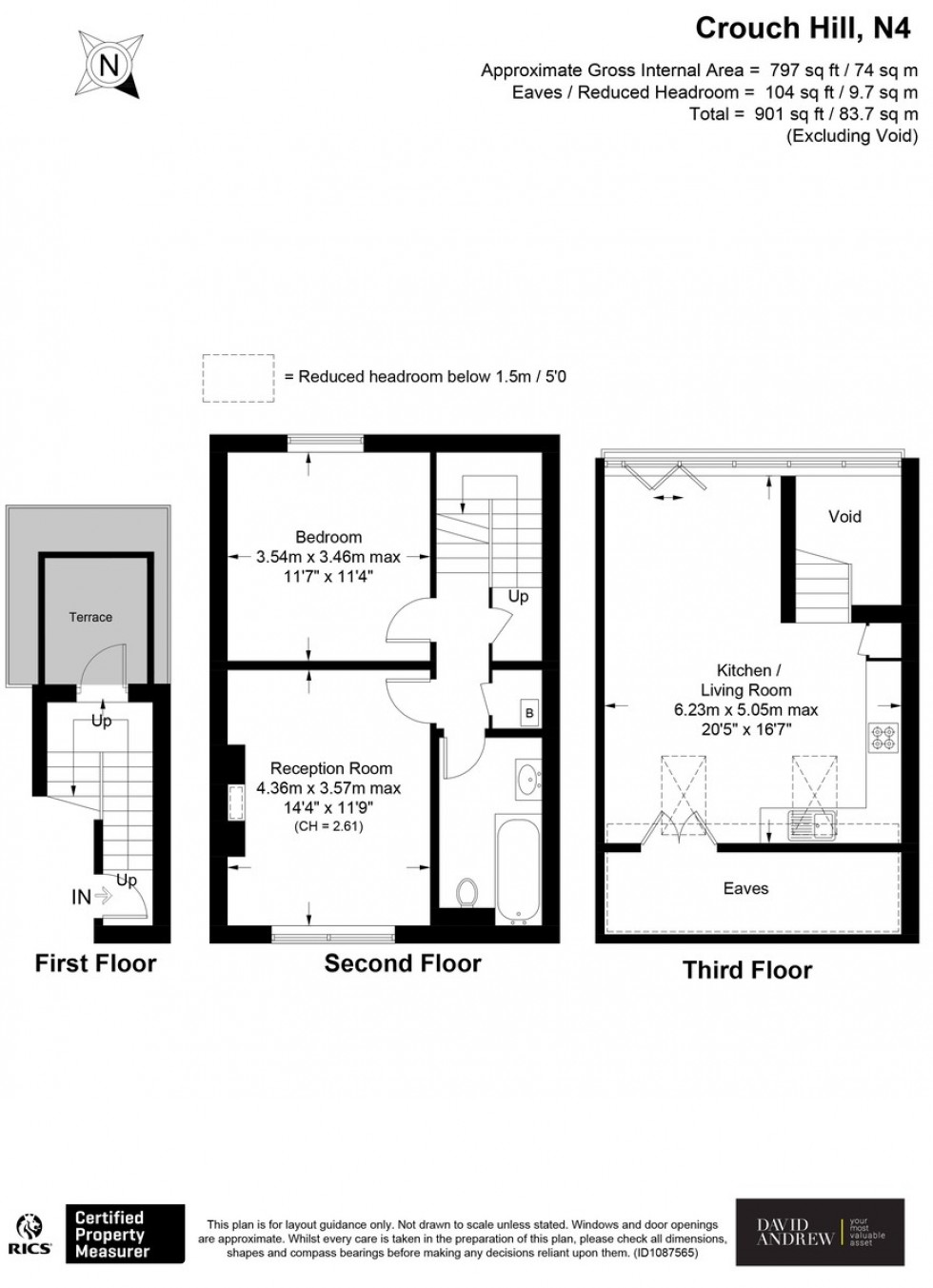 Floorplan for Crouch Hill N4 4AJ