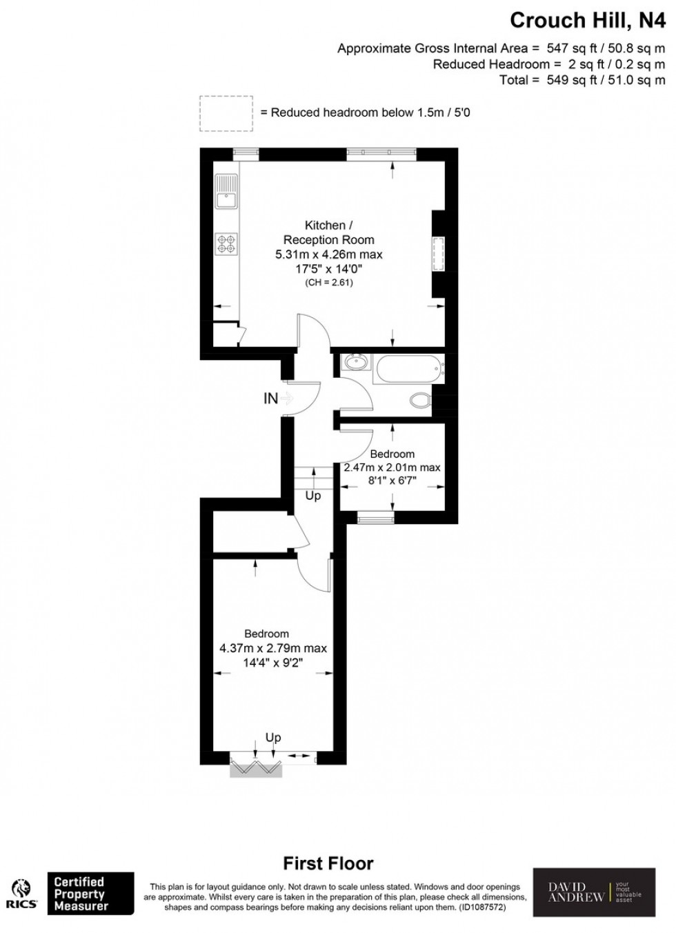 Floorplan for Crouch Hill N4 4AJ