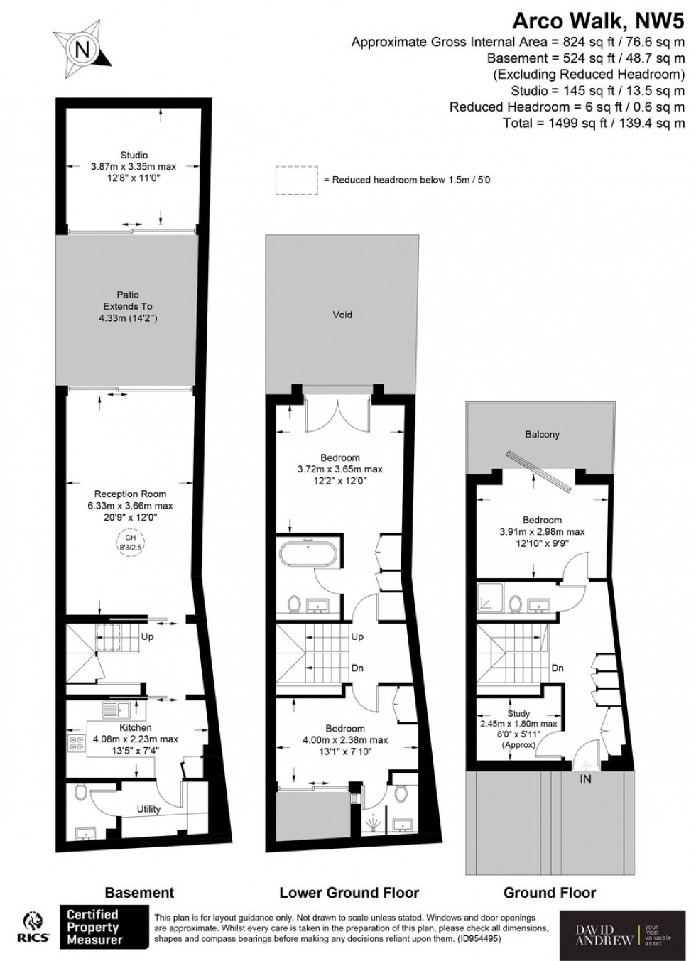 Floorplan for Arco Walk, NW5 1BZ