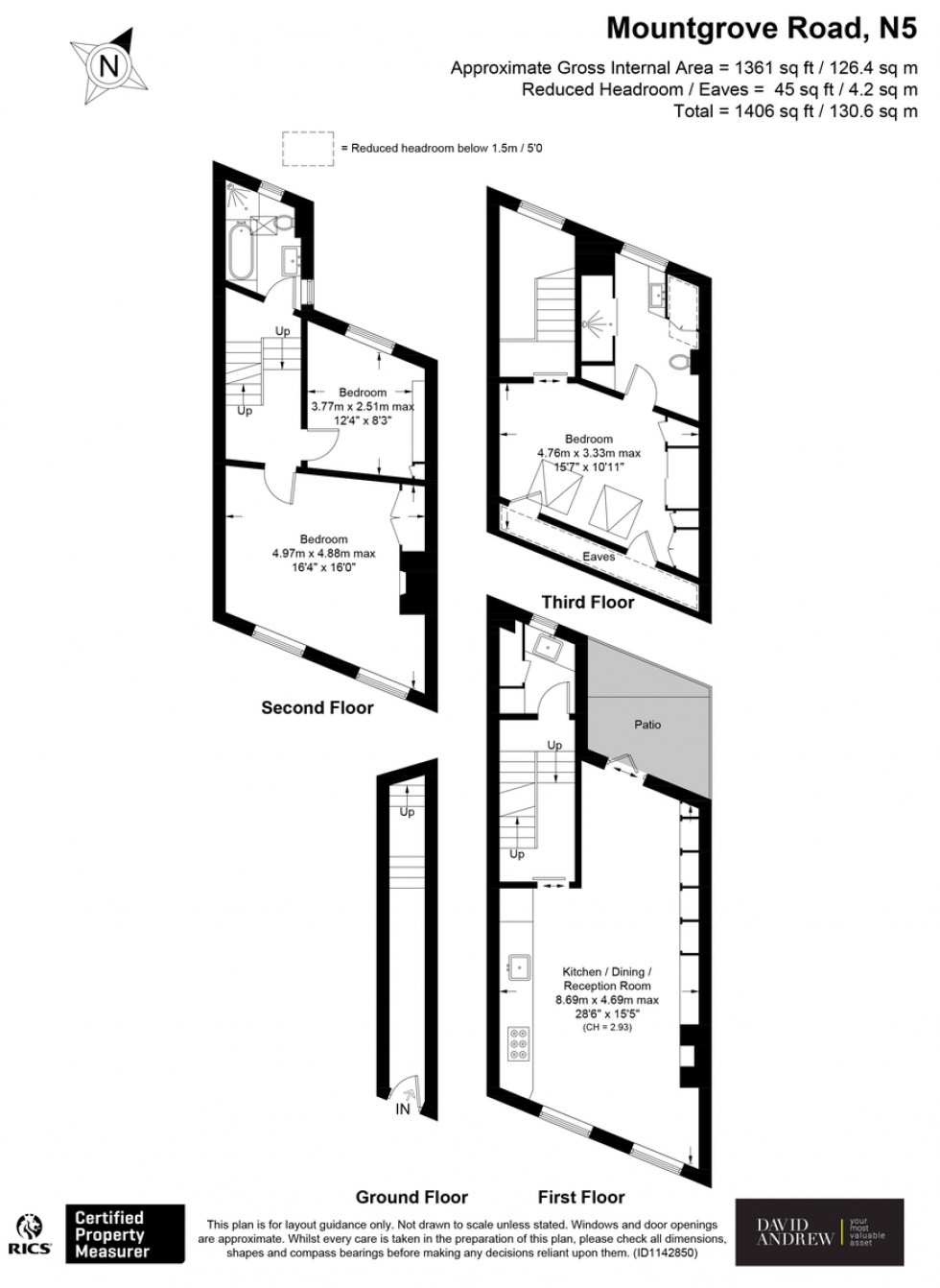 Floorplan for Mountgrove Road N5 2LT