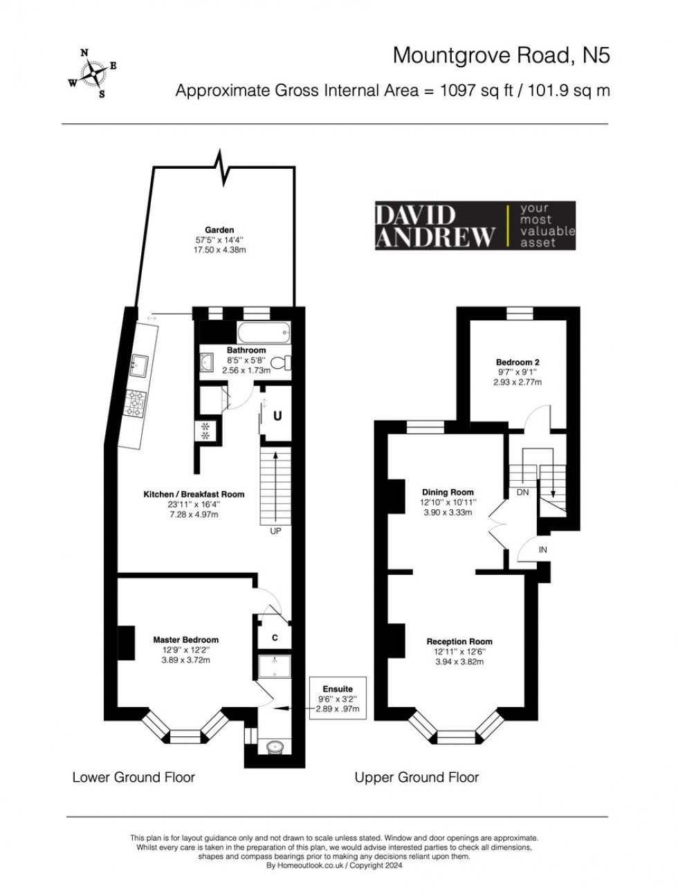 Floorplan for Mountgrove Road, N5 2LS