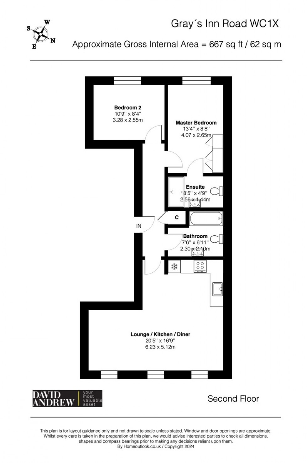 Floorplan for Gray's Inn Road, WC1X 8PQ